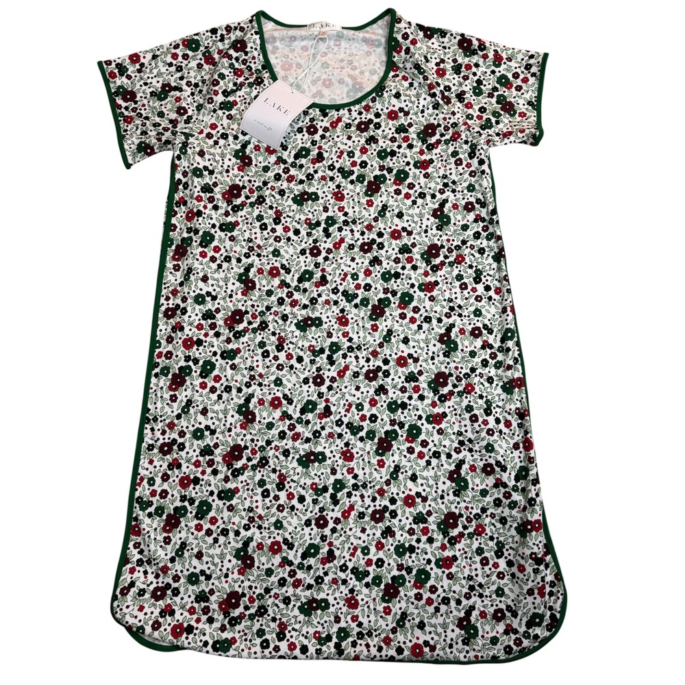 LAKE Floral Nightgown Sleep Dress XS Cottagecore NWT
